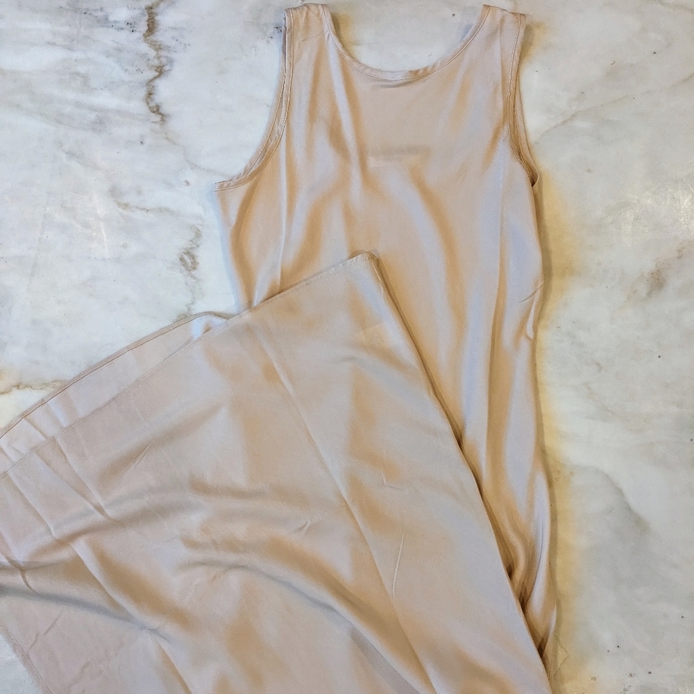 Cream slip dress